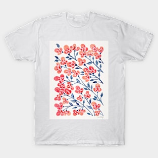 melon blue cherry blossoms T-Shirt